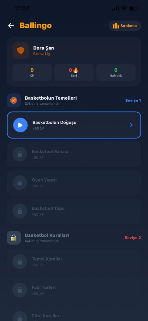 Alpify Ballingo ekranı - Oyunla Basketbol Bilgisi